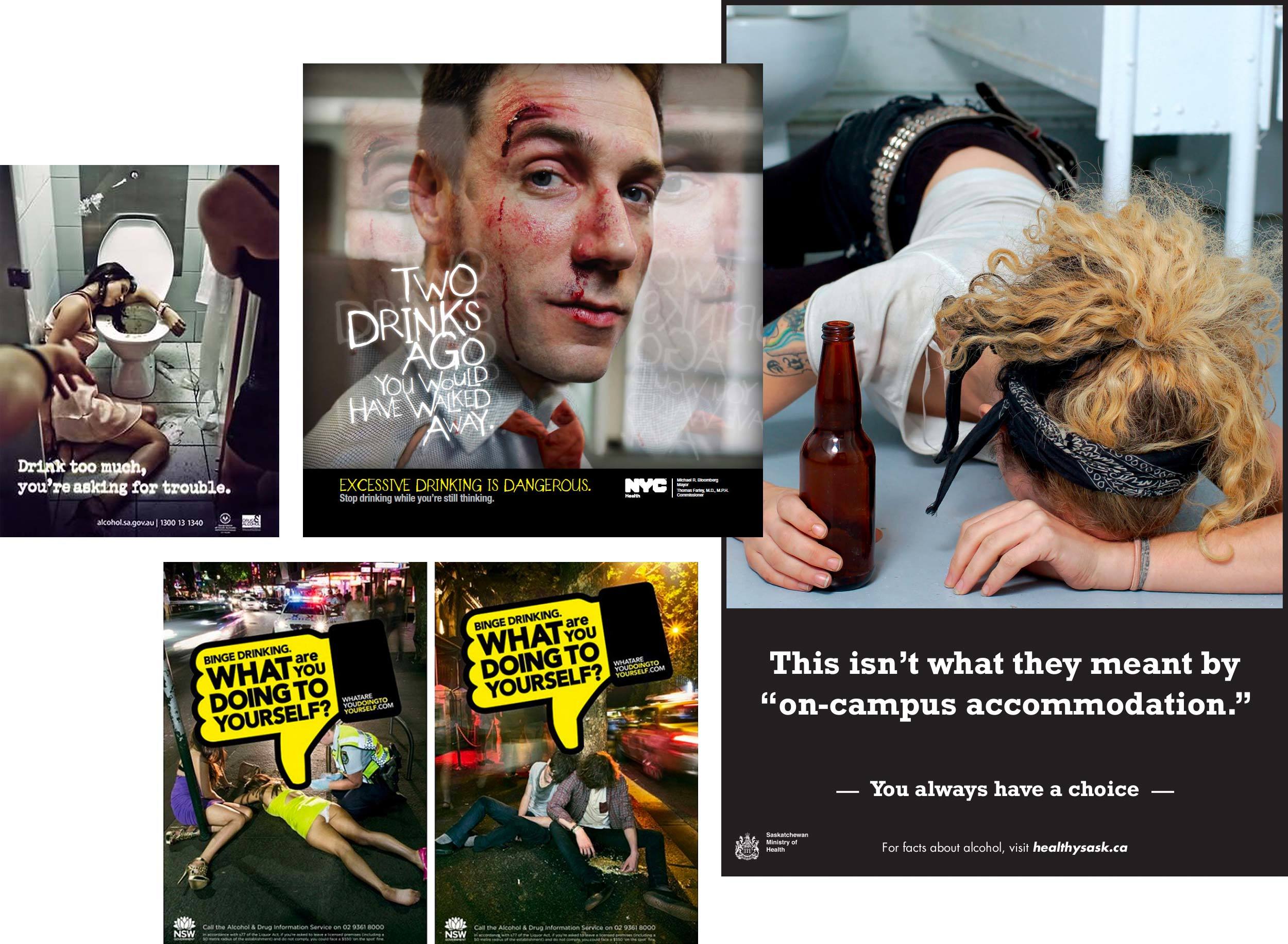 Examples of typical approaches to awareness campaigns