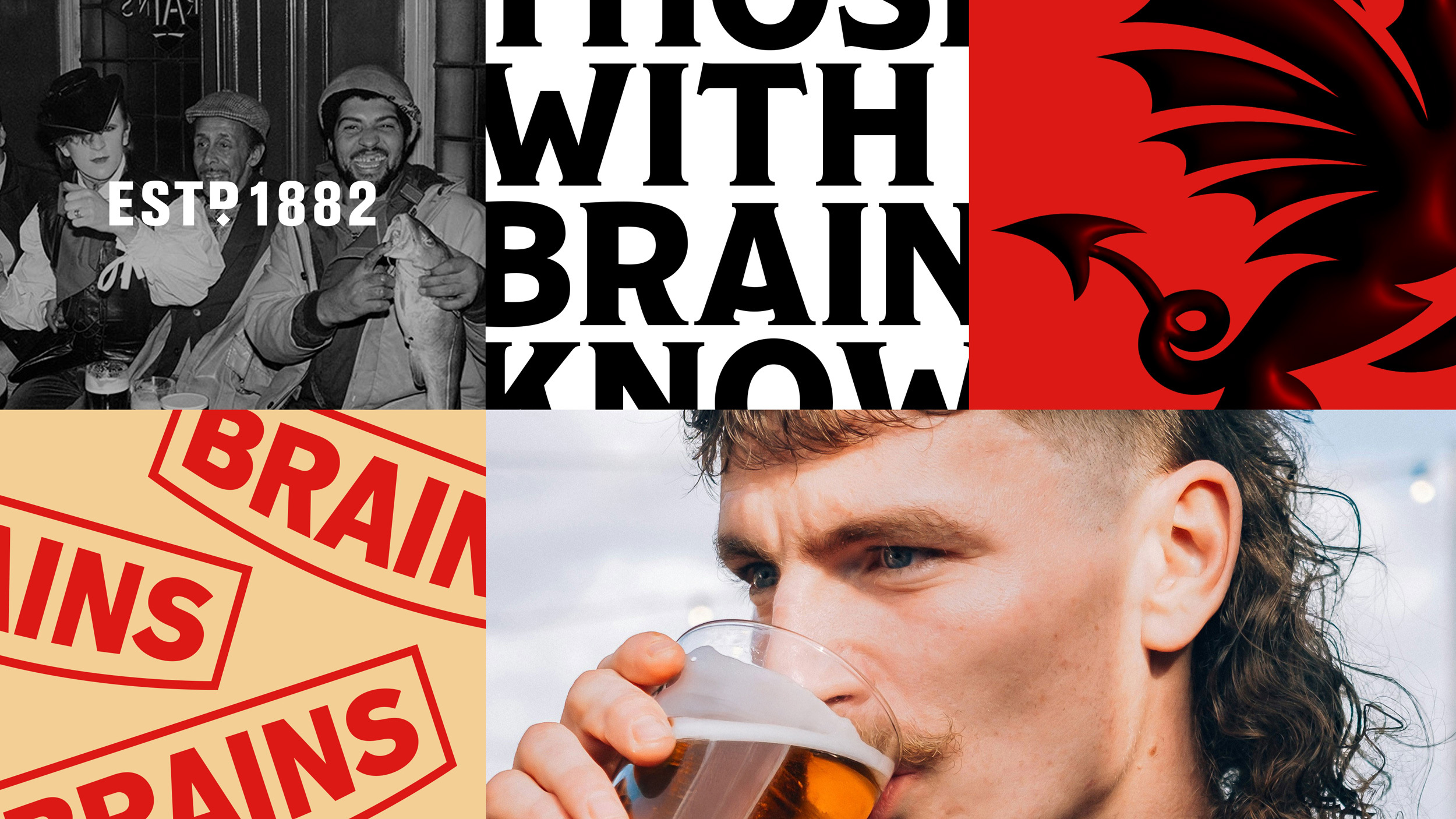 Montage of conceptual design work for Brains