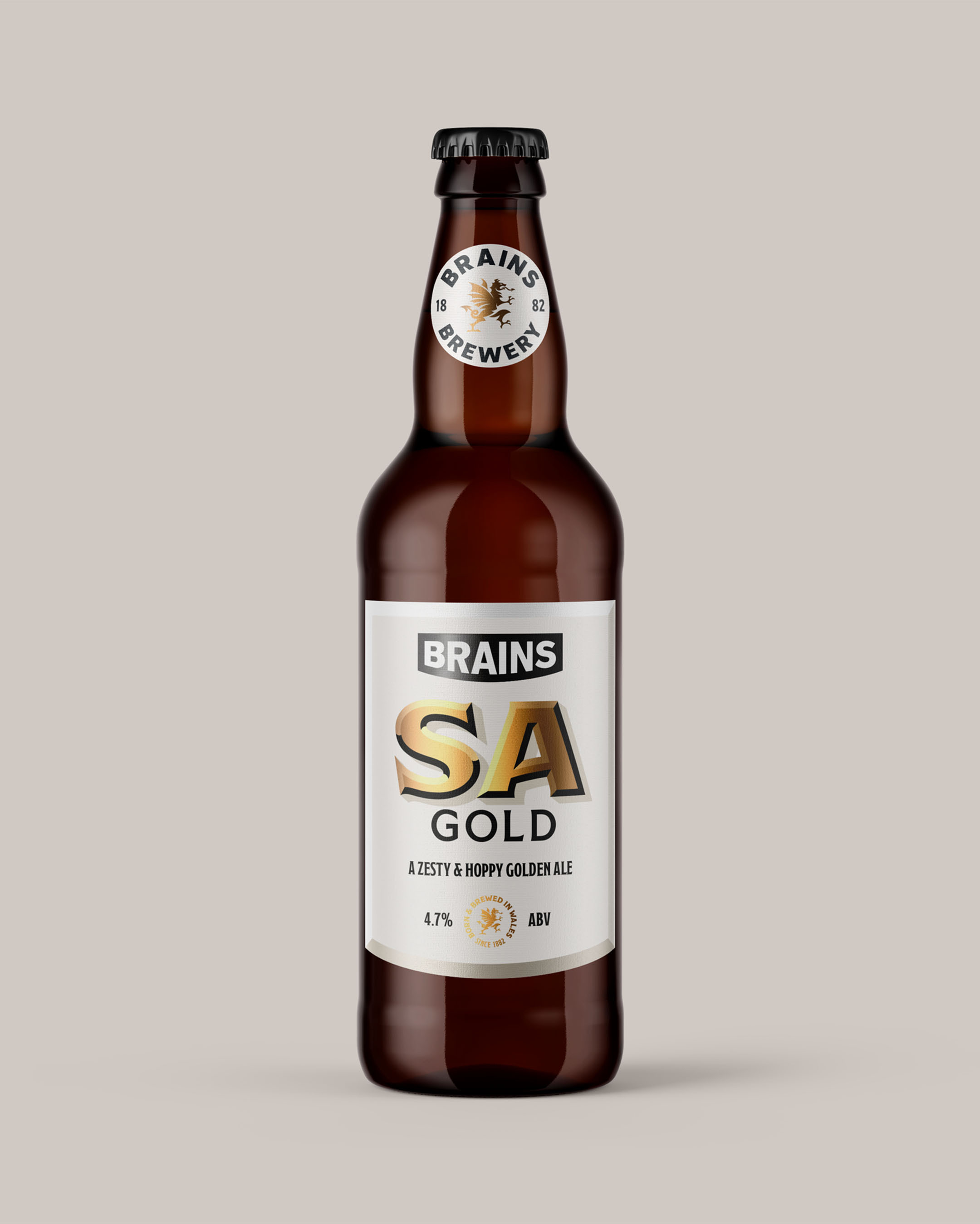 A bottle of SA Gold