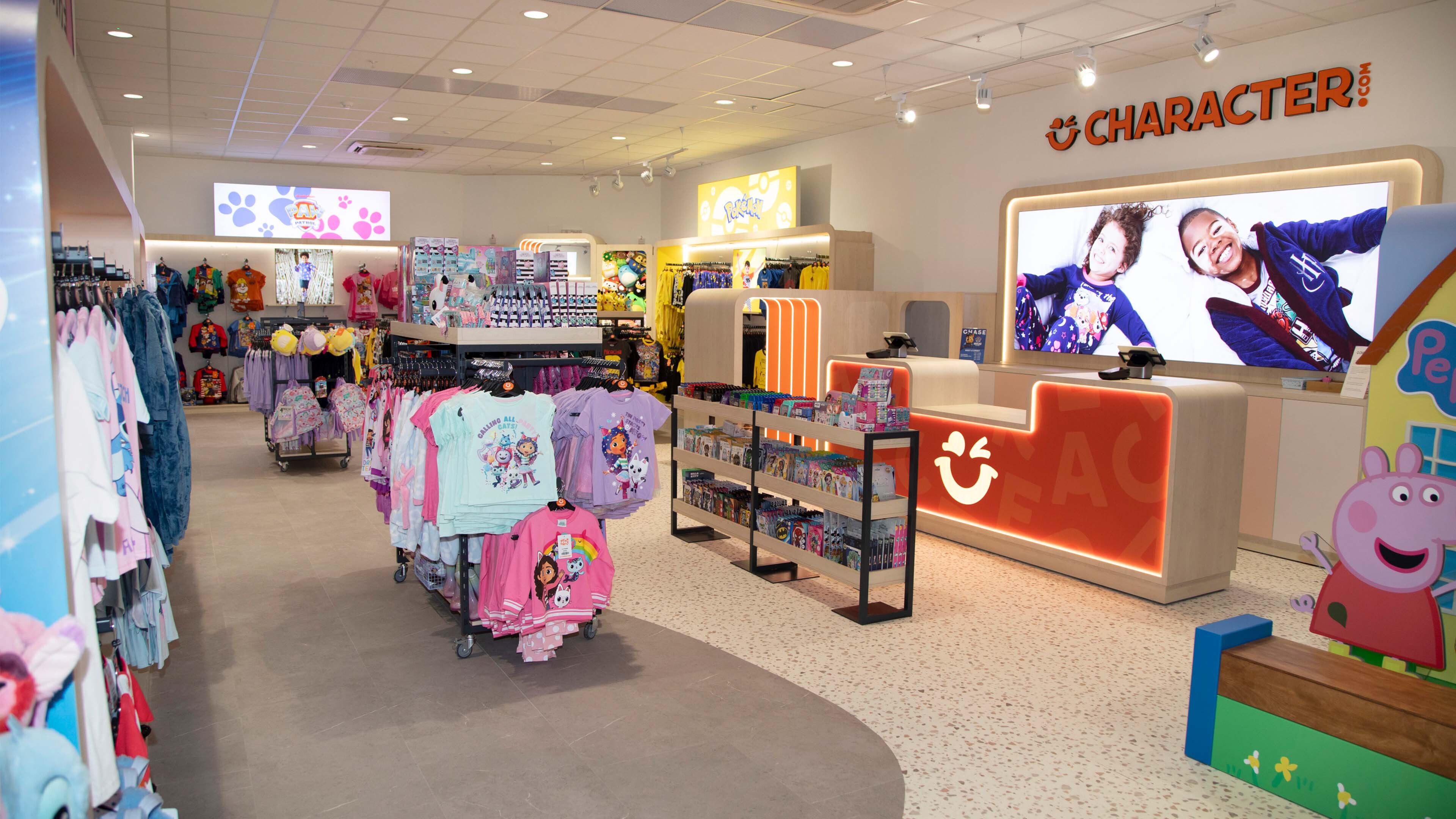 the character retail store shop floor