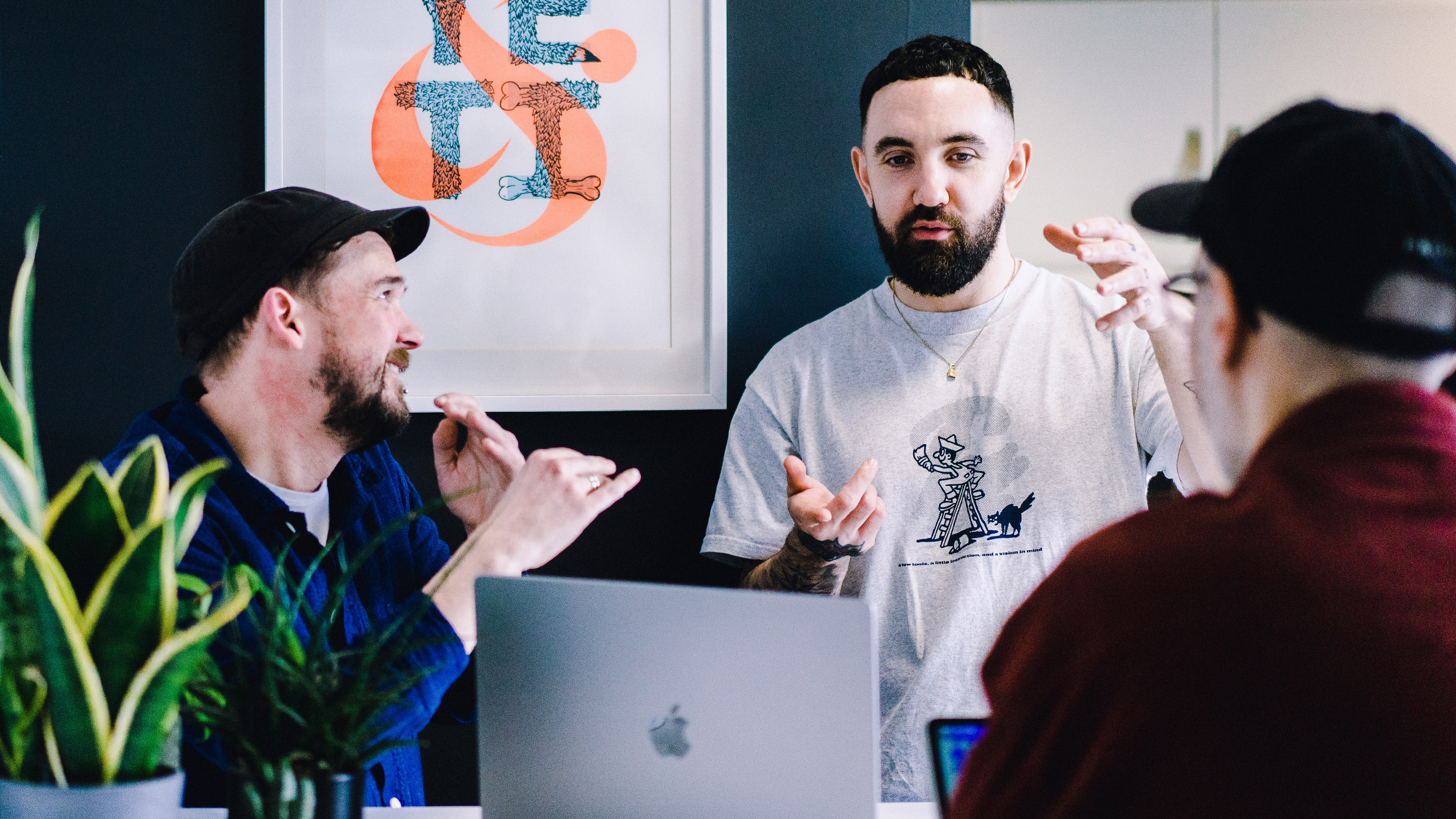 3 designers talking about website strategy