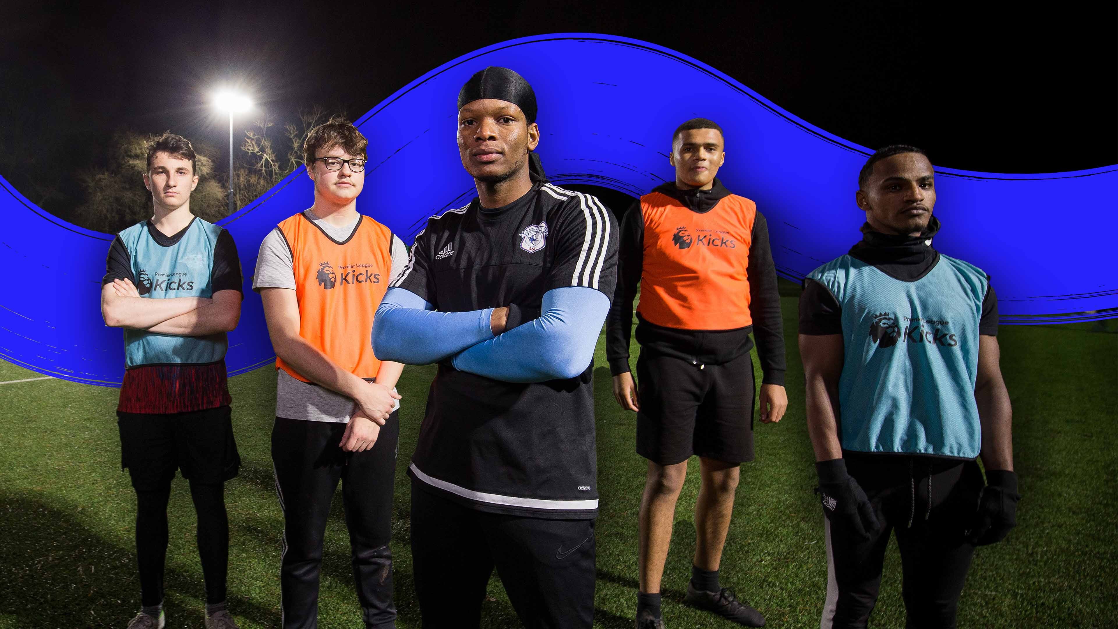 Cover image showing members of CCFC Foundation standing on a astro pitch