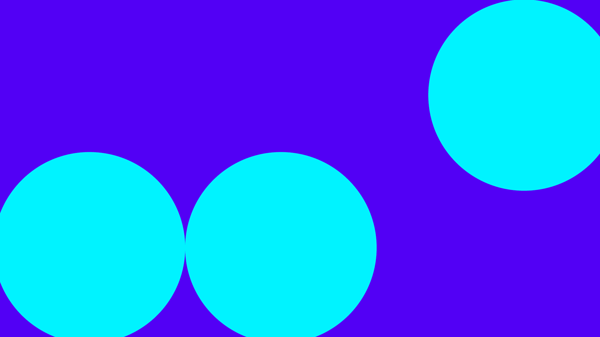 Three circles indicating perpetual motion