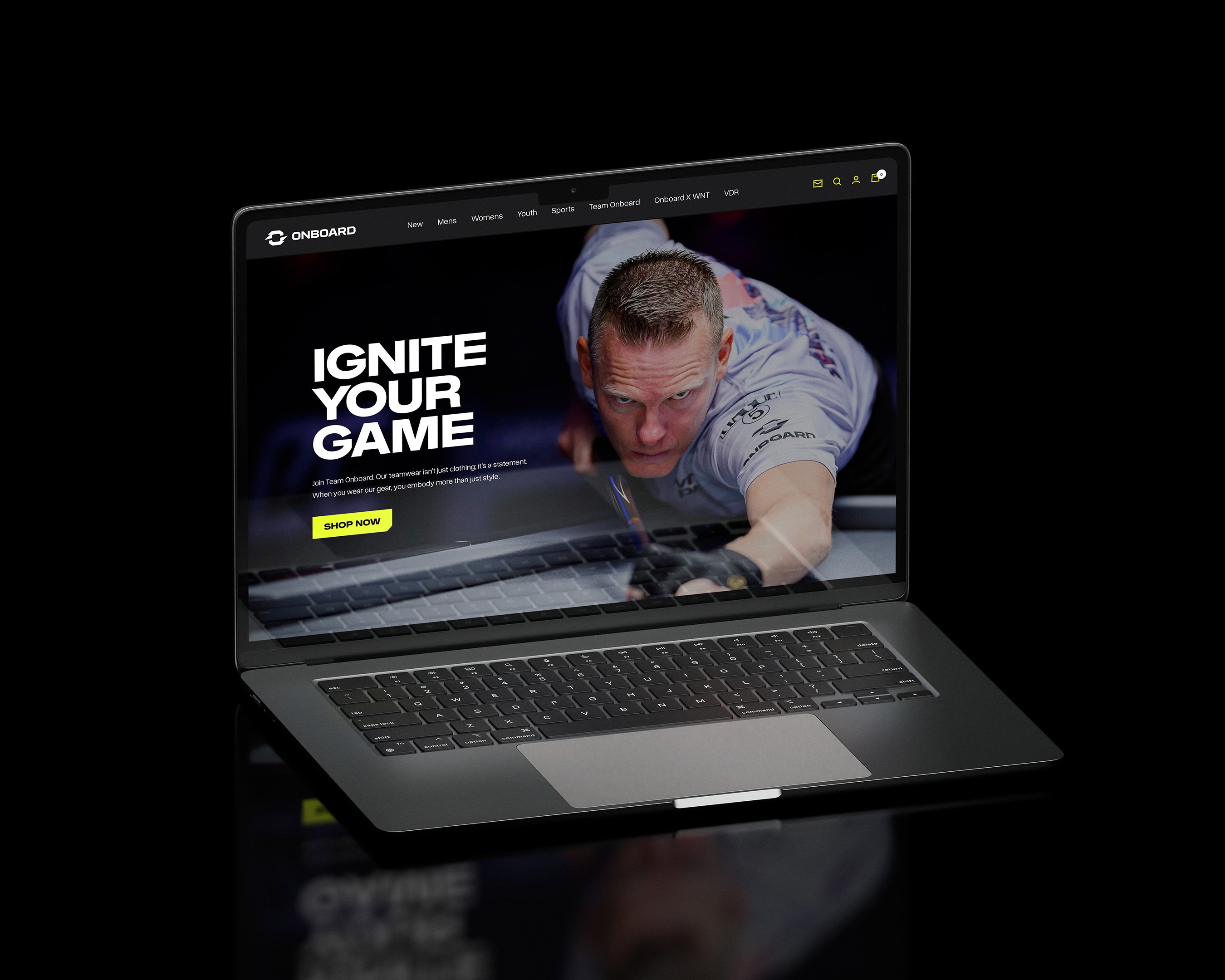 the onboard website homepage
