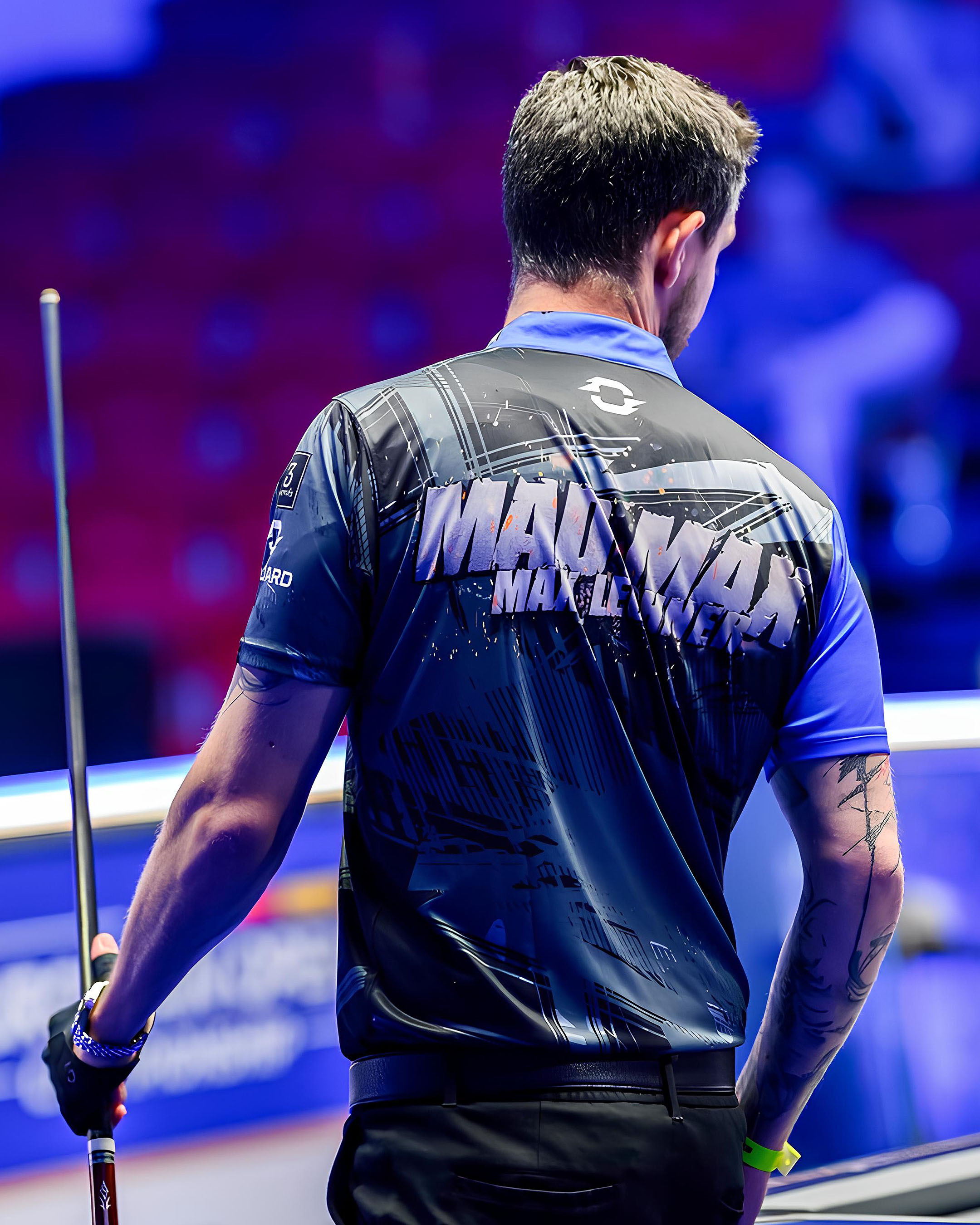 man wearing an onboard sportswear branded custom shirt