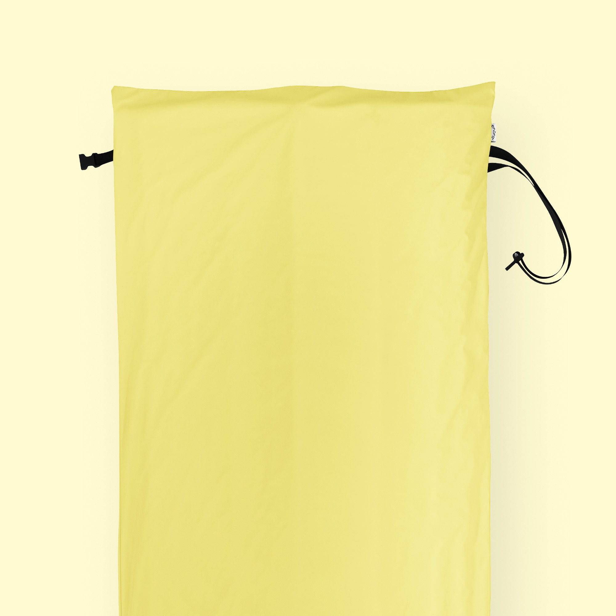 close up of the enora air sleeper in yellow