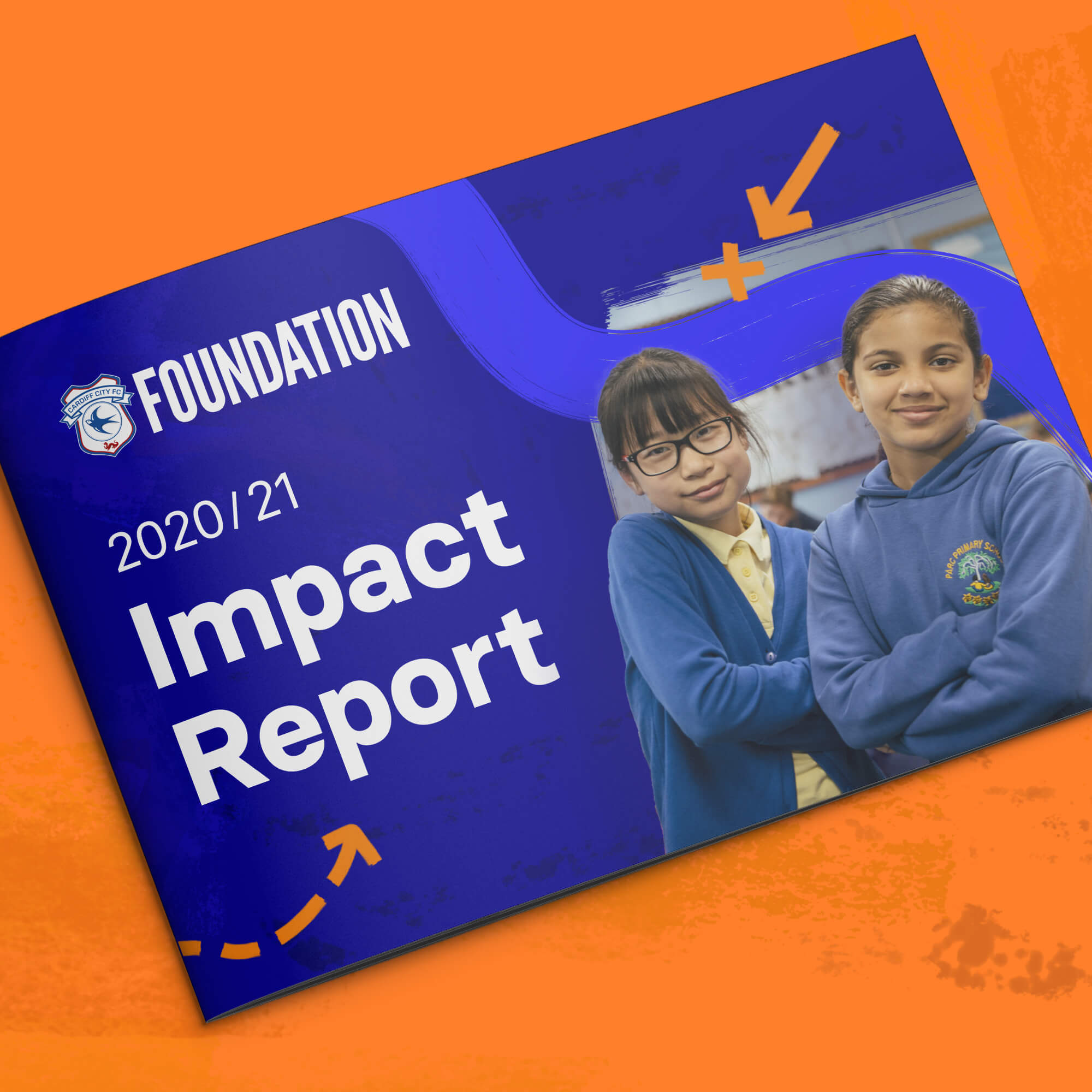 A impact report front cover for ccfc foundation