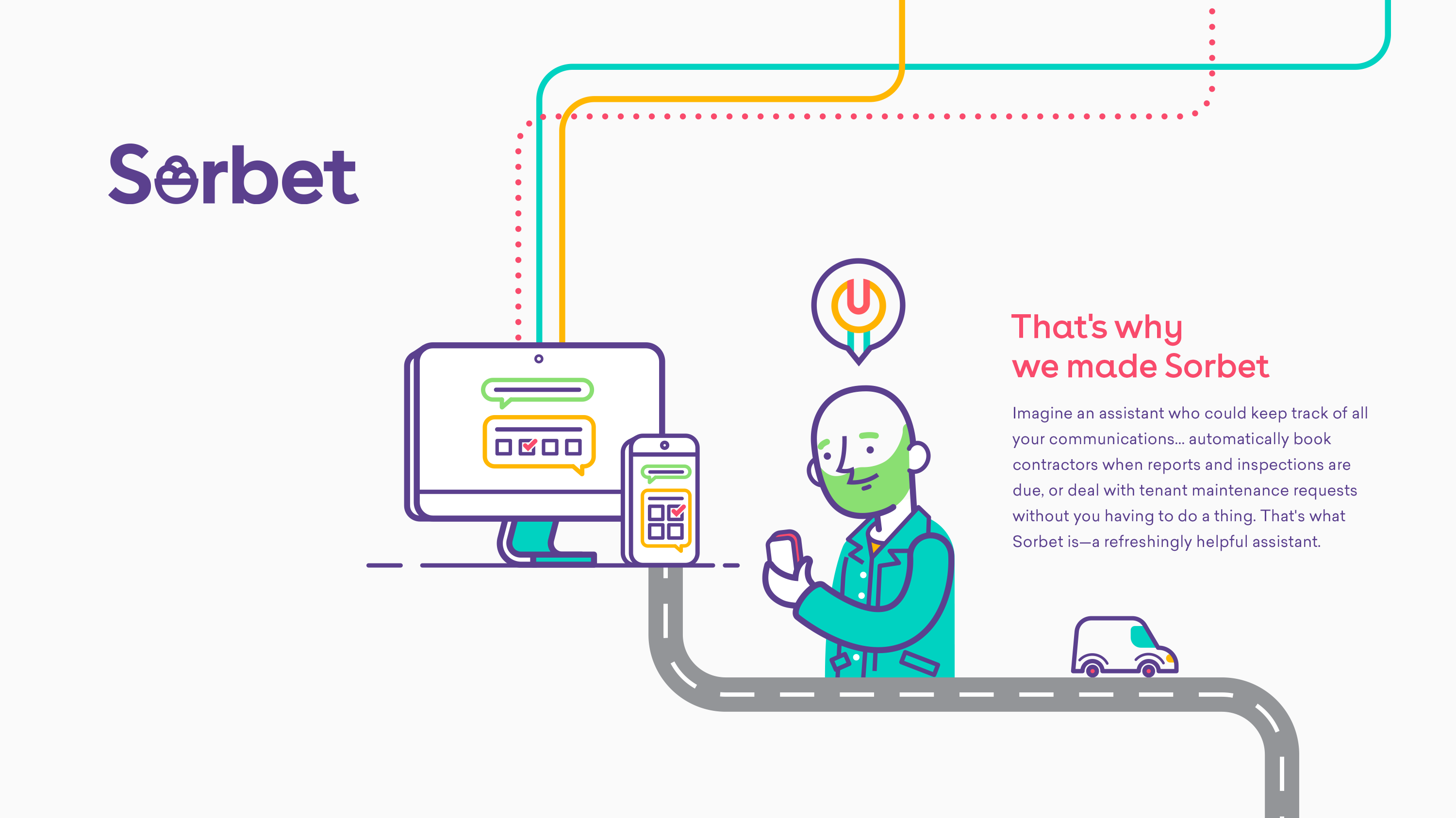 Detail from the Sorbet landing page